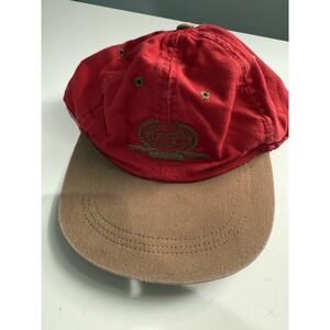Fossil‎ Worldwide Vintage 1992 Hat Watches Red Flex Fix Dad Hat Cap